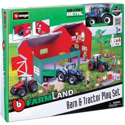 Bburago Farmland Farm szett traktorral
