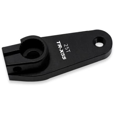 Servo páka hliníková 18 mm, 25 zubů, černá