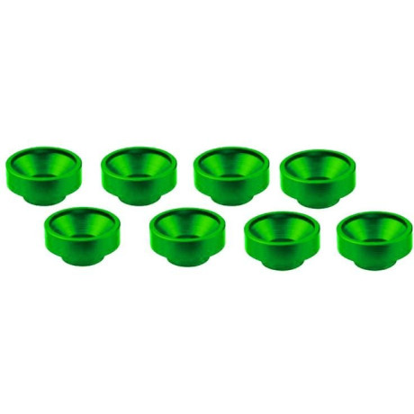 M3 hliníkové servo podložky zelené, 8 ks.