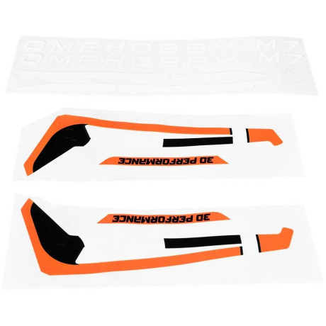 M7 sada nálepek - oranžová