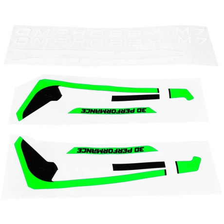 M7 sada nálepek - zelená