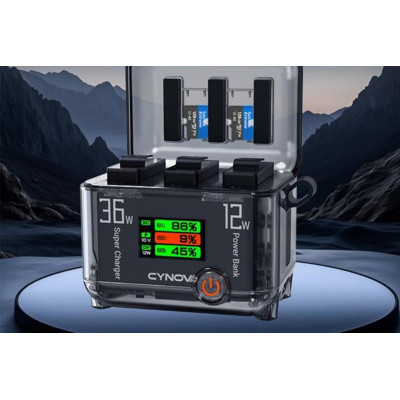 DJI OSMO 360 - Rychloabíječka 3 v 1 s LCD displejem pro DJI Action 5 Pro / DJ OSMO 360