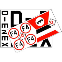 Pótalkatrész RC modell repülőgéphez Krick Klemm Kl 35: Matricák 