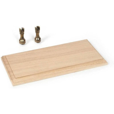 OCCRE Hajóállvány lemez tölgyfa 250x120mm, sárgaréz tartókonzolok