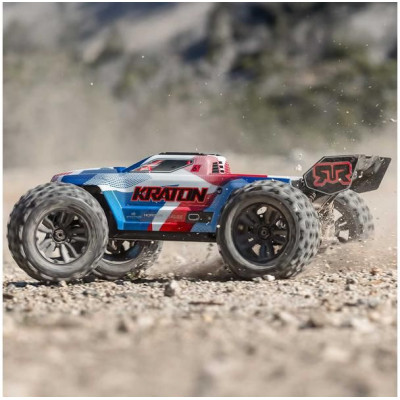 Arrma Kraton 6S V6 BLX 1:8 4WD RTR modrá/červená