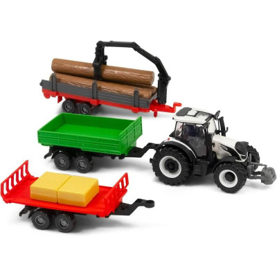 Bburago Valtra N174 s doplňky (dárkové balení)