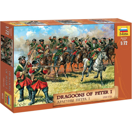 Wargames (AoB) figurky 8072 - Dragoons of Peter the Great (1:72)