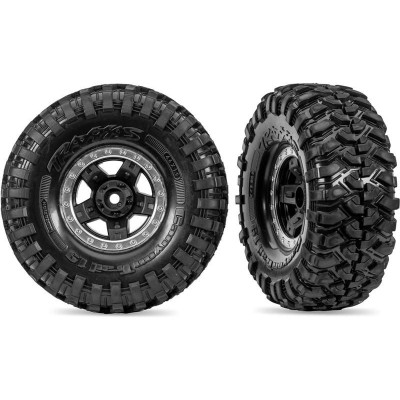 Traxxas kerék 1.9", TRX-4 Sport tárcsafék, félmatt króm, Canyon Trail gumik (2)