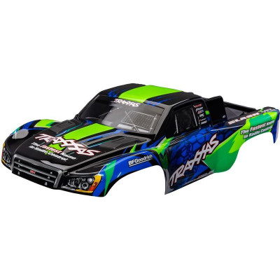 Traxxas Slash VXL 2WD karosszéria zöld-kék (klipszmentes)
