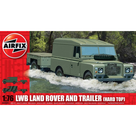 Classic Kit military A02324 - LWB Land Rover (Hard Top) and Trailer (1:76)