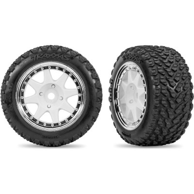 Traxxas felni, 8 küllős tárcsa, Rally gumik (hátul) (2)