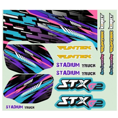 STX G2 samolepky fialové