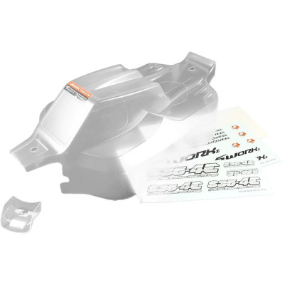 SWORKz 1/8 Falcon ST-4 čirá lexanová karoserie, 90% předříznutá, lehká, 1 ks.
