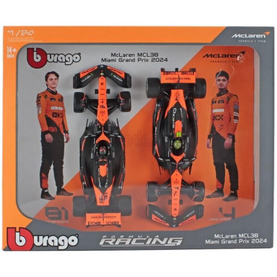 Bburago McLaren F1 Team MCL38 (2024) 1:43 (ajándékszett 2k)