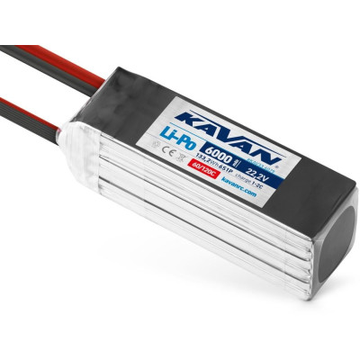 KAVAN - Li-Po 6000 mAh/22,2 V 60/120C, 133,2 Wh