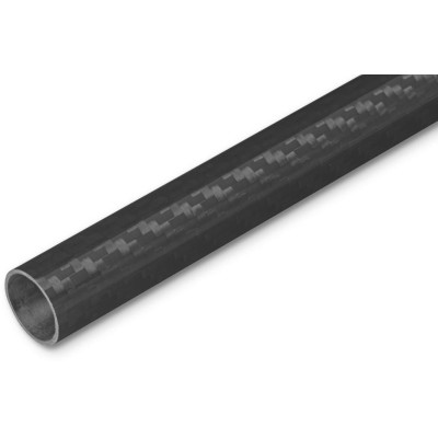 Uhlíková trubka Pletená 18/17-10/9mm 0,8m - Matná