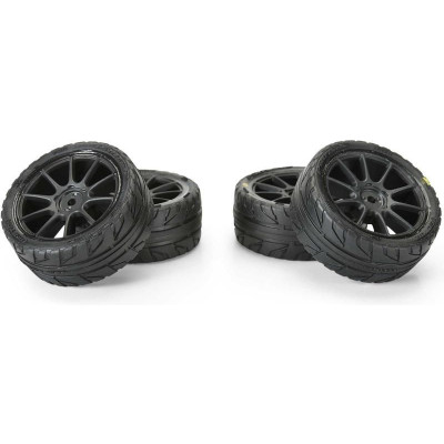 Pro-Line 1:14-es kerék Vector gumikkal, fekete Velocity H12mm felni (4): Typhon Grom