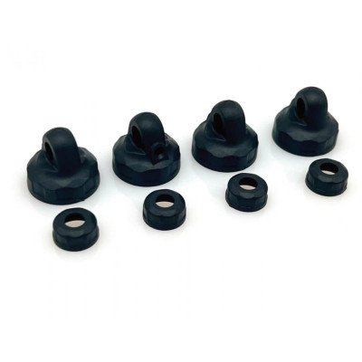 Přesná plastová horní/spodní víčka 1/10 BBS tlumičů (13mm) (4 páry)