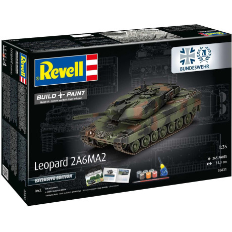 Gift-Set tank 05631 - 70 Years Bundeswehr: Leopard 2 A6A2 (Exclusive Edition) (1:35)