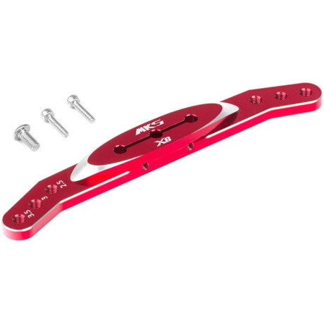 Dvouramenná kovová páka zahnutá 63/76/89mm HBL8X0/38X/38