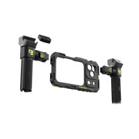 Freewell Genius 3 az 1-ben állvány iPhone 17 Próhoz. Gyors rögzítés a SnapClamp mechanizmusnak köszönhetően. A TriGenius 360°-ban forgó állványként, a MonoGenius pedig monopodként és szelfibotként is funkcionál. Bluetooth távirányító 10 méteres hatótávolsággal. Könnyű alumínium konstrukció.