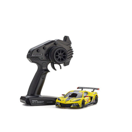 Kyosho Mini-Z MR03 hátsókerék-meghajtású Chevrolet Corvette C8-R sárga