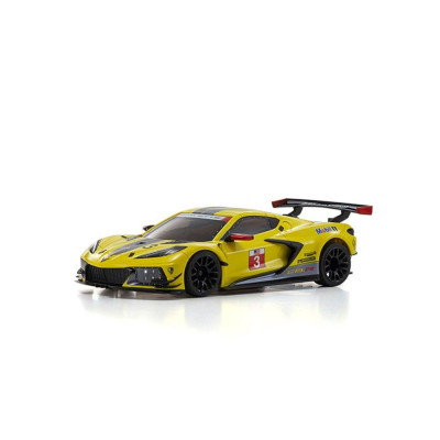 Kyosho Mini-Z MR03 hátsókerék-meghajtású Chevrolet Corvette C8-R sárga