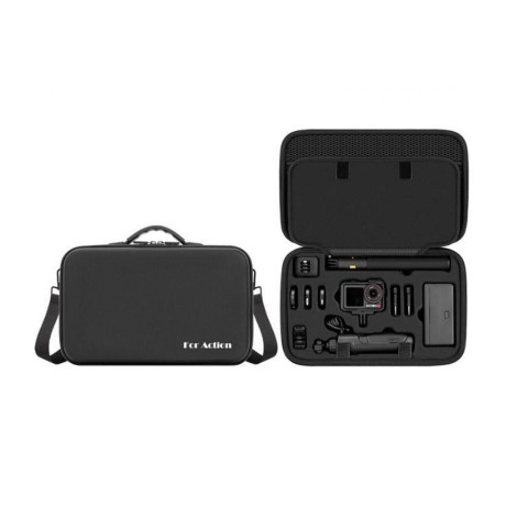 DJI Action 5 Pro - Velké PU pouzdro pro DJI Action 5 Pro a multifunkční nabíjecí rukojeť