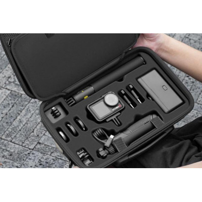 DJI Action 5 Pro - Velké PU pouzdro pro DJI Action 5 Pro a multifunkční nabíjecí rukojeť