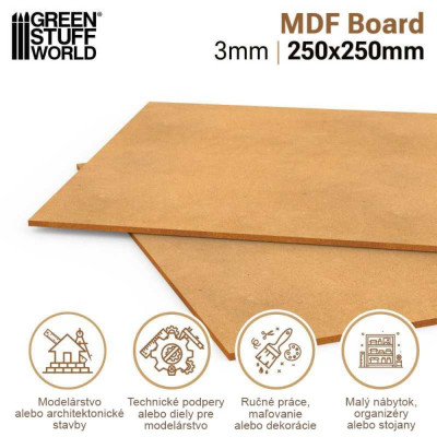 MDF lapok 250x250mm 2 db / MDF lapok 250x250mm 2 db