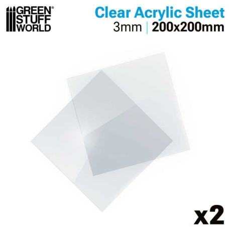 Akrillemez 200x200mm 2 db / Akrillemez 200x200mm 2 db