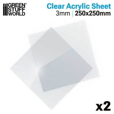 Akrillemez 250x250mm 2 db / Akrillemez 250x250mm 2 db