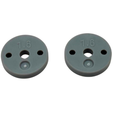 Přesné plastové pístky 1/10 BBS tlumičů (1.6x2 díry, ploché) (13mm) (2 ks)