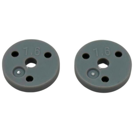 Přesné plastové pístky 1/10 BBS tlumičů (1.6x3 díry, ploché) (13mm) (2 ks)