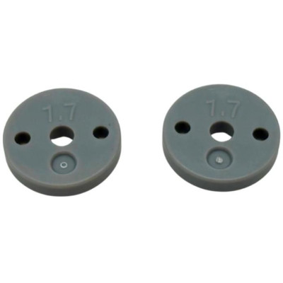 Přesné plastové pístky 1/10 BBS tlumičů (1.7x2 díry, ploché) (13mm) (2 ks)