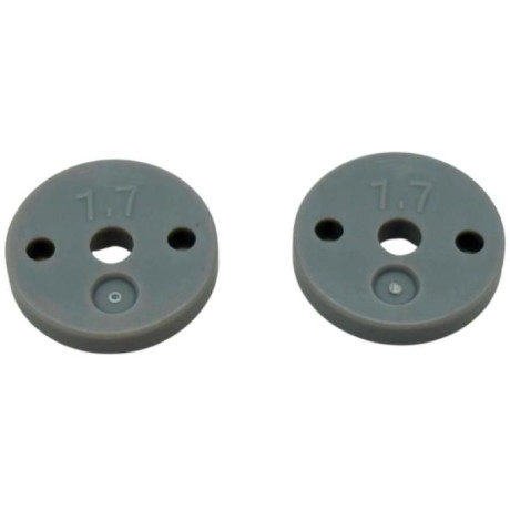 Přesné plastové pístky 1/10 BBS tlumičů (1.7x2 díry, ploché) (13mm) (2 ks)