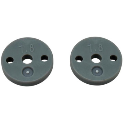 Přesné plastové pístky 1/10 BBS tlumičů (1.8x2 díry, ploché) (13mm) (2 ks)