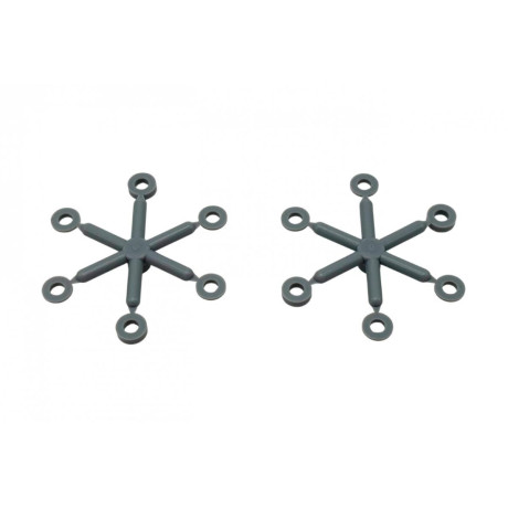 Přesné plastové těsnění 1/10 BBS tlumičů 3.0x6.3x0.9 (2 sady)