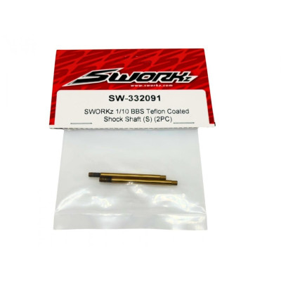 Teflonované osy 1/10 BBS tlumičů krátké (2 ks)