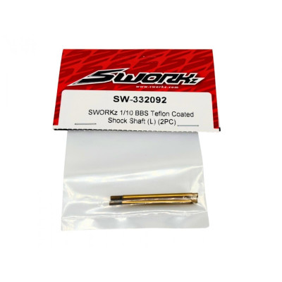 Teflonované osy 1/10 BBS tlumičů dlouhé (2 ks)