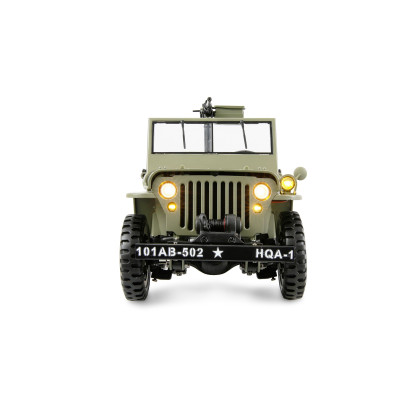 Jeep Willys MB 1:14 RTR – fém alváz, 4WD, 2 sebességes, LED lámpák