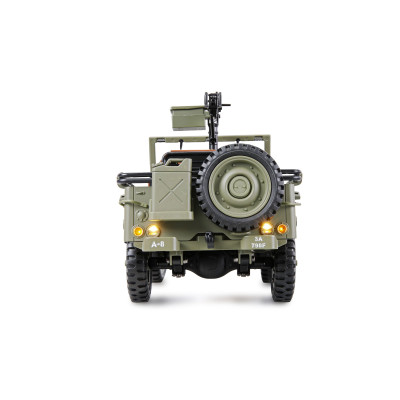 Jeep Willys MB 1:14 RTR – fém alváz, 4WD, 2 sebességes, LED lámpák