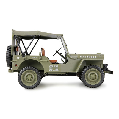 Jeep Willys MB 1:14 RTR – fém alváz, 4WD, 2 sebességes, LED lámpák