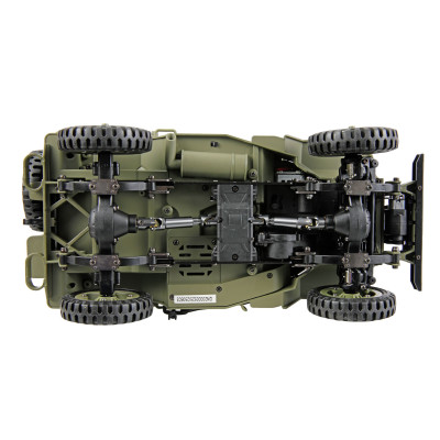 Jeep Willys MB 1:14 RTR – fém alváz, 4WD, 2 sebességes, LED lámpák