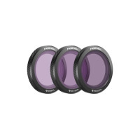 Három darabos Freewell szűrőkészlet DJI Neo 2 drónhoz. A készlet tartalmazza az ND8/PL, ND16/PL és ND32/PL szűrőket.