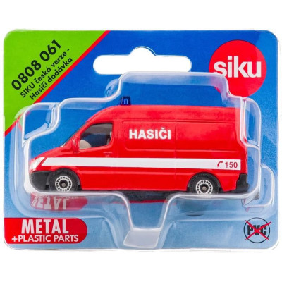 SIKU Blister - hasičská dodávka (česká verze) 1:50