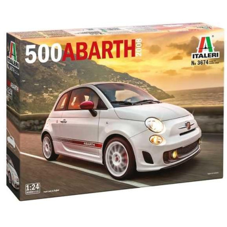 Model Kit auto 3674 - 500 Abarth (2008) (1:24)