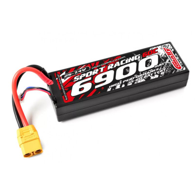 Power Racing 50C - 6700mAh - 7,4V-LiPo Stick Hardcase-XT90