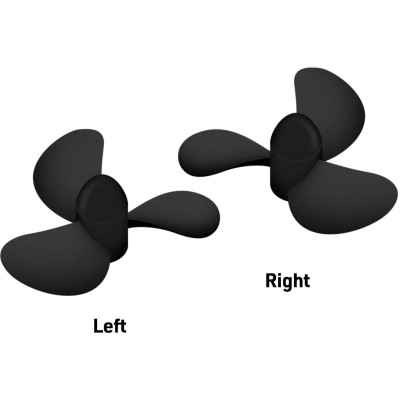 Závodní lodní šroub 2 listý, levý, stoupání 0,85, 45,0mm/M4