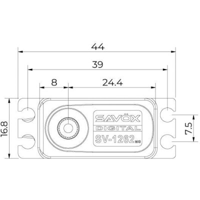 SV-1262MG HiVolt digitální servo (9kg-0,085s/60°)
